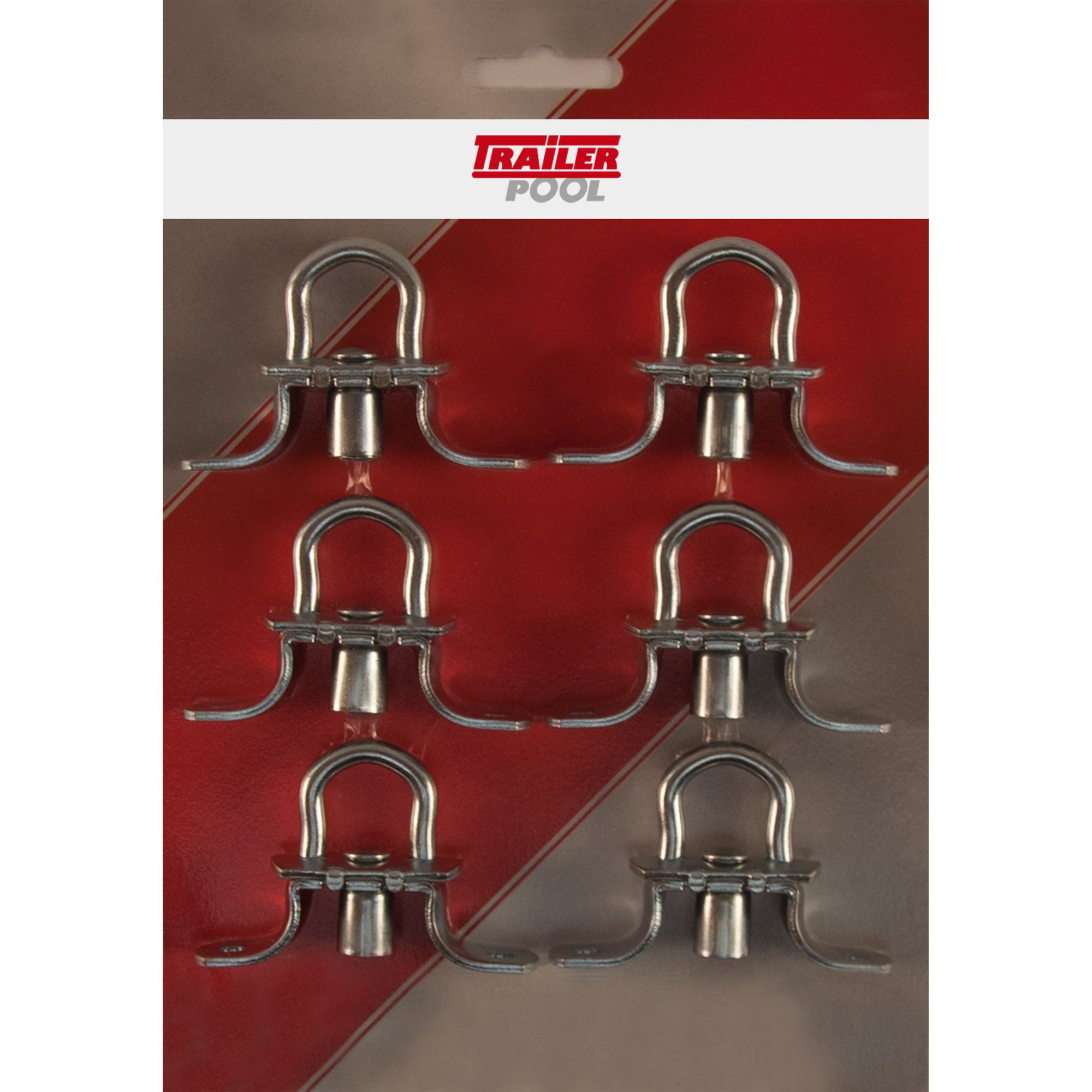 6 x Drehverschluss, Höhe 17 mm, Lochabstand 51 mm 6 x Drehverschluss, Höhe 17 mm, Lochabstand 51 mm