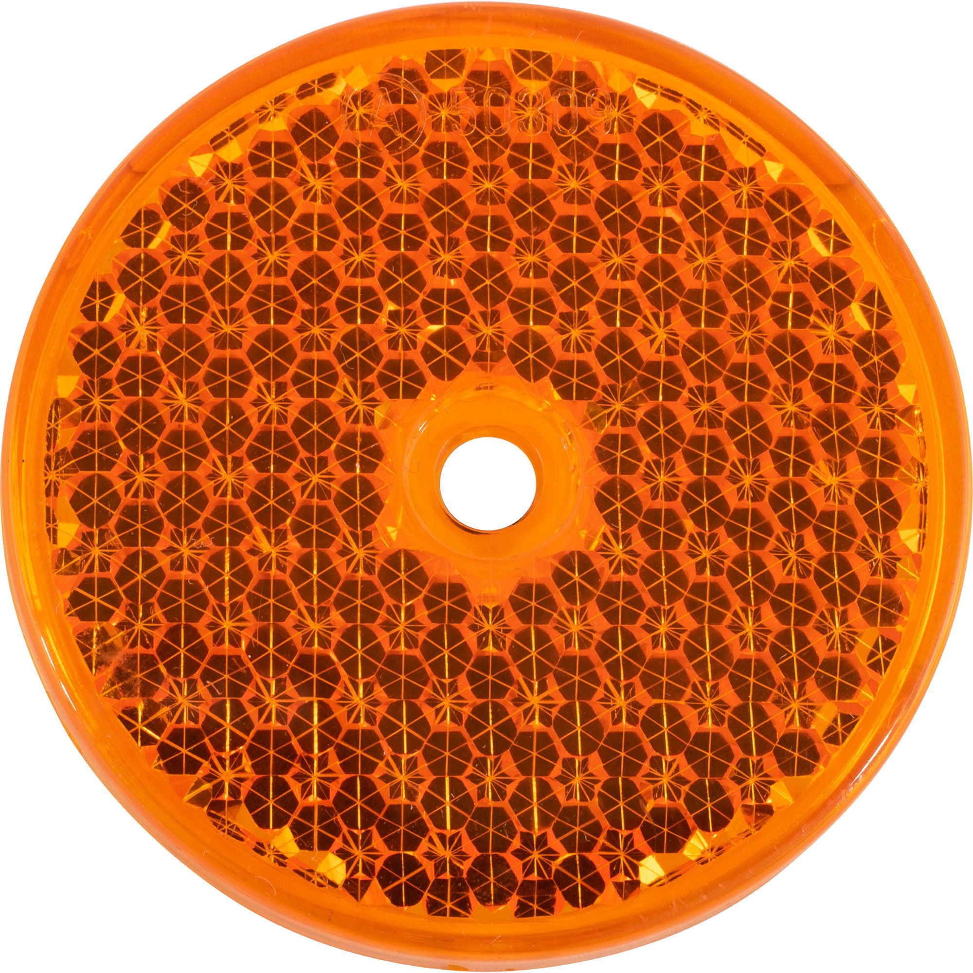 Rückstrahler Ø 55 mm, gelb, zum Schrauben