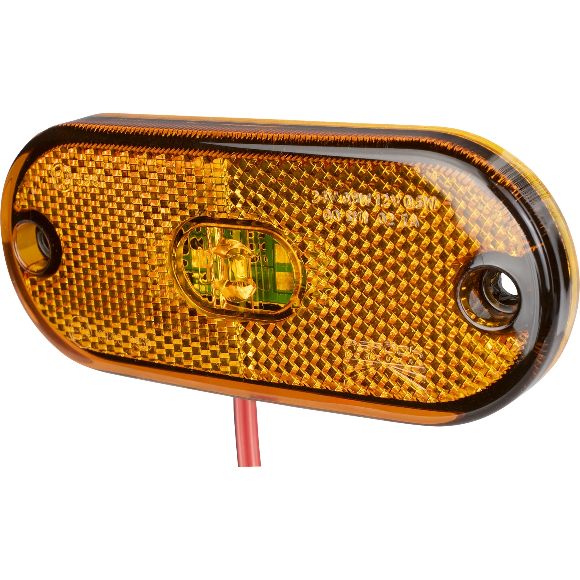 Seitenmarkierungsleuchte Aspöck Flatpoint 3 LED, gelb